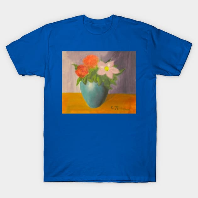 Blue Vase T-Shirt by RainbowStudios
